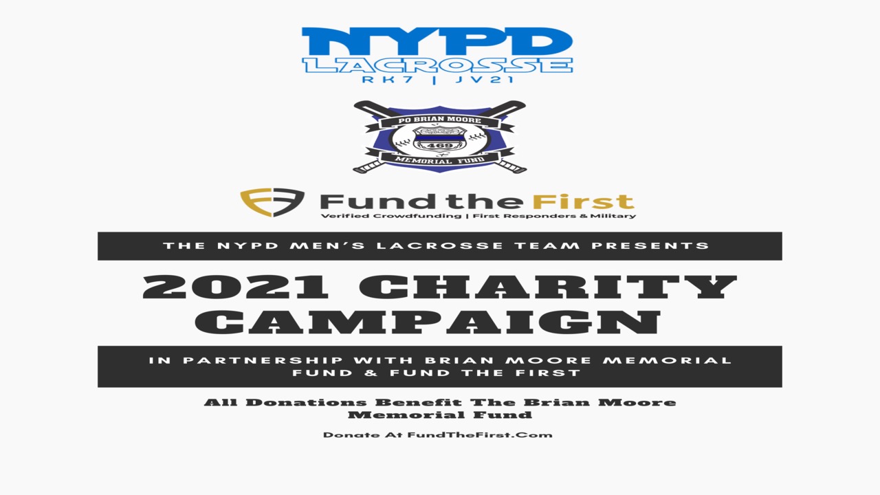 THE NYPD LACROSSE TEAM 2021 CHARITY CAMPAIGN